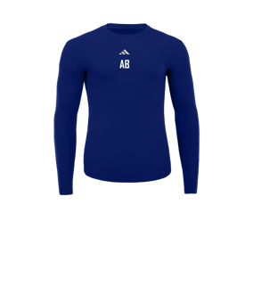 adidas Techfit Underwear Mock Longsleeve Kids Blau