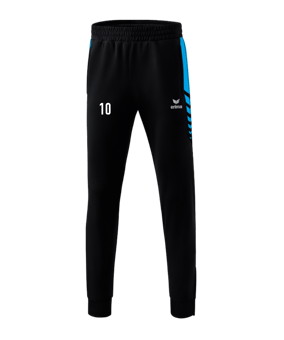 Erima Six Wings Worker Hose Kids Schwarz Hellblau