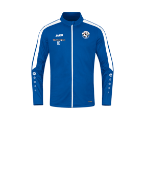 JAKO Power Polyesterjacke Kids Blau Weiss F400