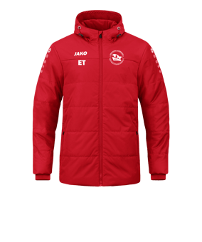 JAKO Team Coach Kapuzenjacke Rot F100