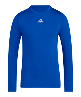 adidas Techfit Longsleeve Blau - blau
