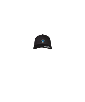 Merch 5 Panel Retro Trucker Cap Schwarz | #logo4c