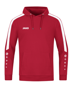 JAKO Power Hoody Damen Rot Weiss F100 - rot