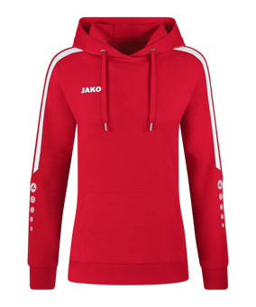 JAKO Power Hoody Damen Rot Weiss F100