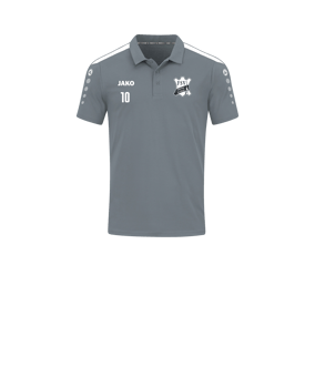 JAKO Power Poloshirt Kids Grau Weiss F840