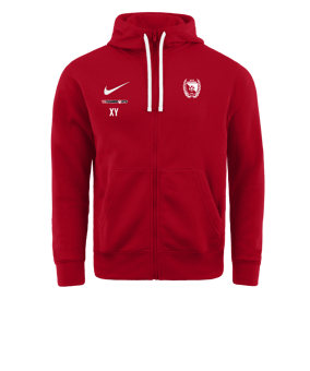 Nike Park 20 Fleece Kapuzenjacke Rot Weiss F657