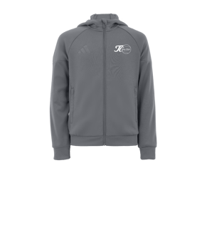 adidas Tiro 25 Travel Kapuzenjacke Kids Grau