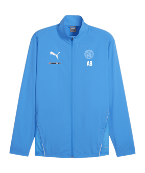 PUMA teamGOAL Sideline Jacke Blau F02