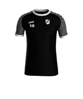 JAKO Iconic Trikot Kids Schwarz Grau F801