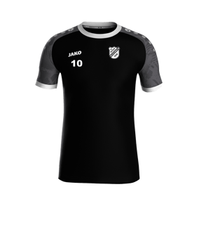 JAKO Iconic Trikot Kids Schwarz Grau F801