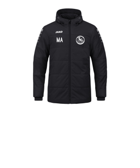 JAKO Team Coach Kapuzenjacke Kids Schwarz F800