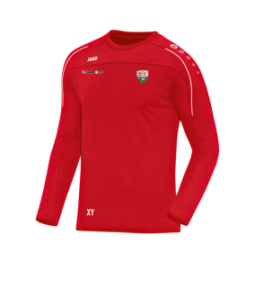 JAKO Classico Sweatshirt Rot Weiss F01