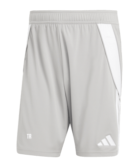 adidas Tiro 24 Short Grau Weiss