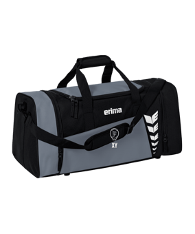 Erima Six Wings Sporttasche Gr. S Grau Schwarz