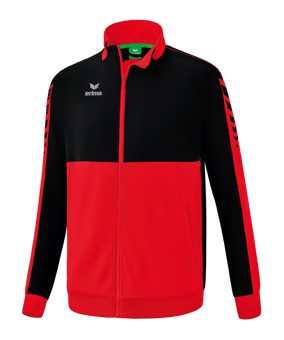 Erima Six Wings Trainingsjacke Rot Schwarz - rot