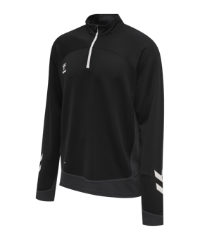Hummel hmlLEAD HalfZip Sweatshirt Schwarz F2001 - schwarz