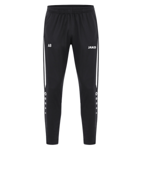 JAKO Power Polyesterhose Schwarz Weiss F802