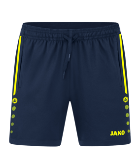 JAKO Allround Short Damen Blau Gelb F904 - blau