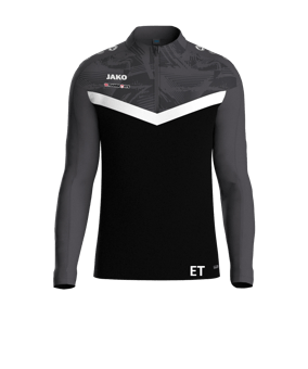 JAKO Iconic HalfZip Sweatshirt Kids Schwarz F801