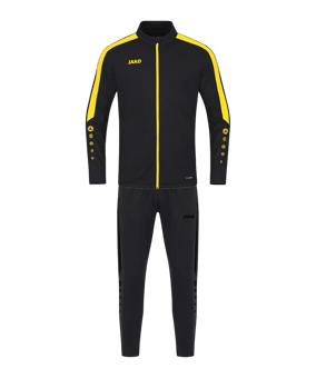 JAKO One Power Trainingsanzug Kids Schwarz F803 - schwarz