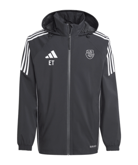 adidas Tiro 24 Regenjacke Schwarz Weiss