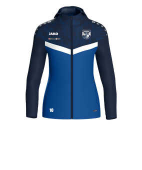JAKO Iconic Kapuzenjacke Damen Blau F403