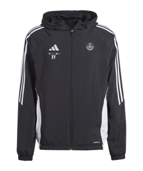 adidas Tiro 24 Windbreaker Schwarz Weiss
