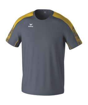 Erima Evo Star T-Shirt Grau Fslategreygelb - grau