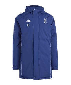 adidas Tiro 24 Kapuzenjacke Blau Weiss