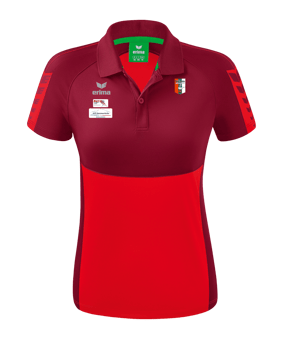 Erima Six Wings Poloshirt Damen Rot