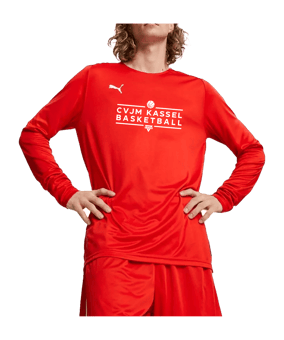 PUMA Hoops Team Shooting Sweatshirt Rot F03
