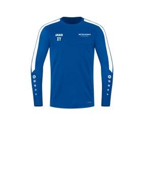 JAKO Power Sweatshirt Kids Blau Weiss F400
