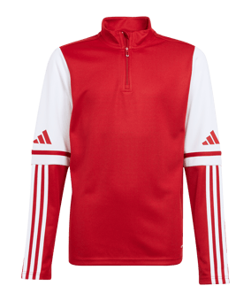 adidas Squadra 25 HalfZip Sweatshirt Kids Rot - rot