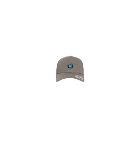 Merch 5 Panel Curved Snapback Cap Grey | #logo4c