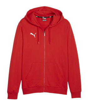 PUMA teamGOAL Casuals Kapuzenjacke Rot F01 - rot