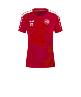 JAKO Power T-Shirt Damen Rot Weiss F100