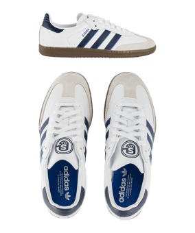 adidas FC Schalke 04 Samba Sneaker Weiss - weiss