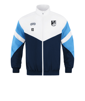 JAKO Retro Freizeitjacke Schwarz Weiss Blau F912