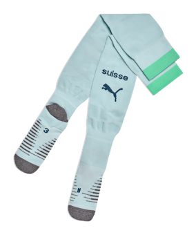 PUMA SFV Zwitserland Striped Voetbalsokken Away WK 2026 Blauw K02 - blauw