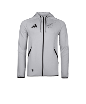 adidas Tiro Travel Hoody Grau