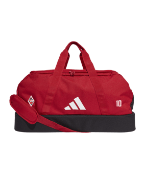 adidas Tiro League Duffel Bag Gr. M Rot Weiss