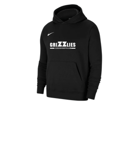 Nike Park 20 Fleece Hoody Kids Schwarz Weiss F010