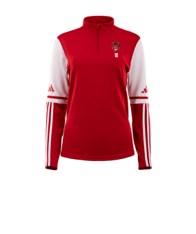 adidas Squadra 25 HalfZip Sweatshirt Femmes Rouge