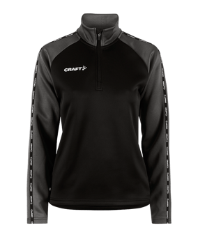 Craft Squad 2.0 Halfzip Sweatshirt Damen Schwarz F999985 - schwarz