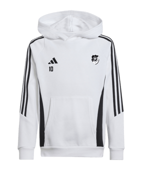 adidas Tiro 24 Hoody Kids Weiss Schwarz