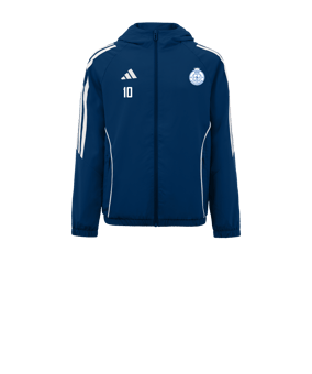 Veste coupe-vent adidas Tiro 24 enfants bleue blanche