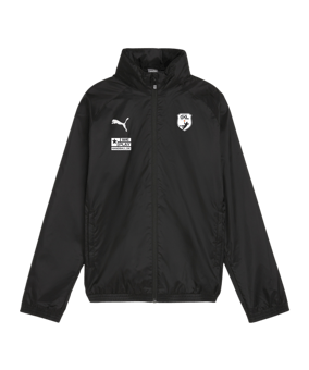 PUMA teamGOAL Allwetterjacke Kids Schwarz Weiss F03