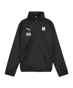 PUMA teamGOAL Allwetterjacke Kids Schwarz Weiss F03