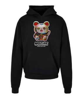 Mister Tee Welcome Cat Oversized Hoody Schwarz - schwarz