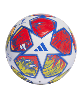 adidas League Trainingsball UCL London Weiss Blau - weiss